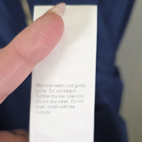 Wenrine Navy Blue Summer Smocked Dress Size XL - Picture 12 of 12